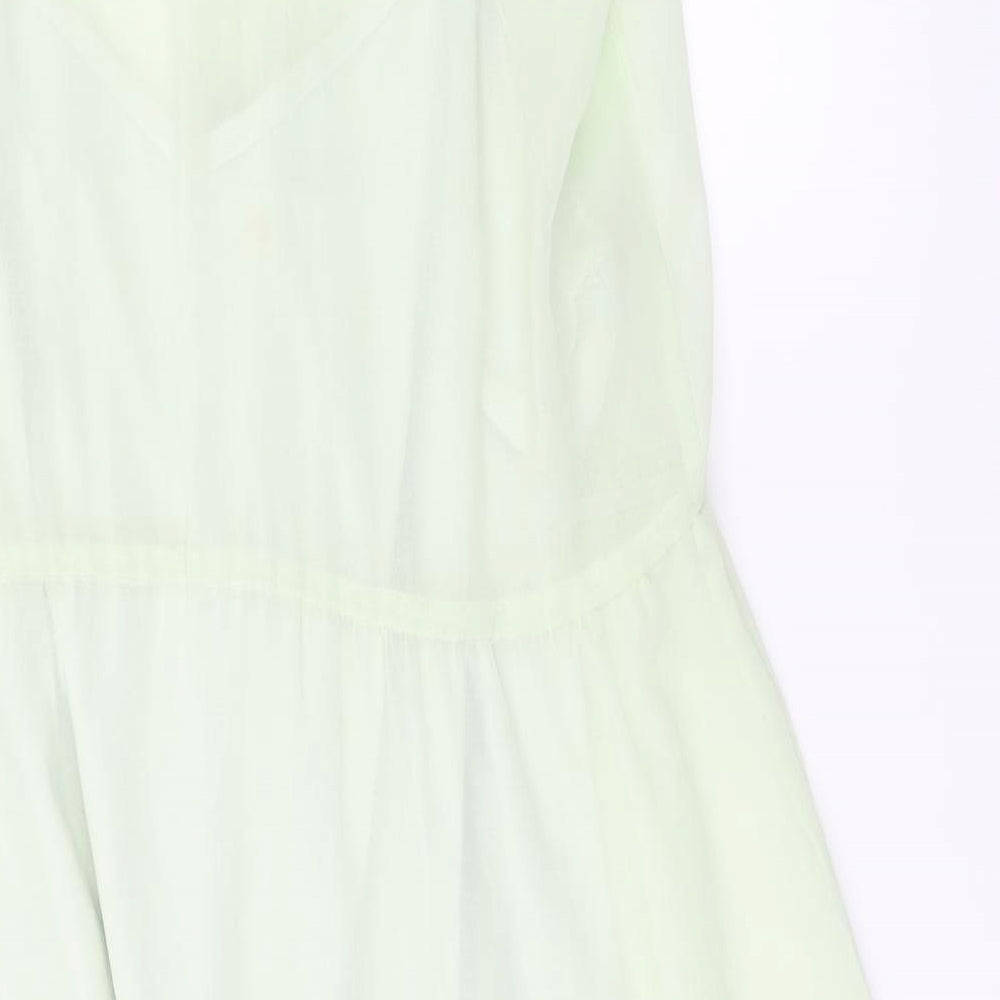 Atmosphere Womens Green A-Line Size 12