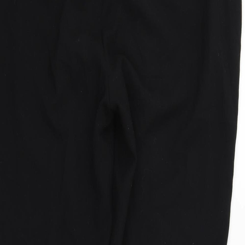 FWM Womens Black Trousers Size 16 L26 in