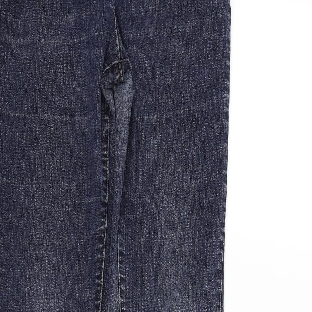 Debehams Womens Blue Trousers Size 12 L28 in
