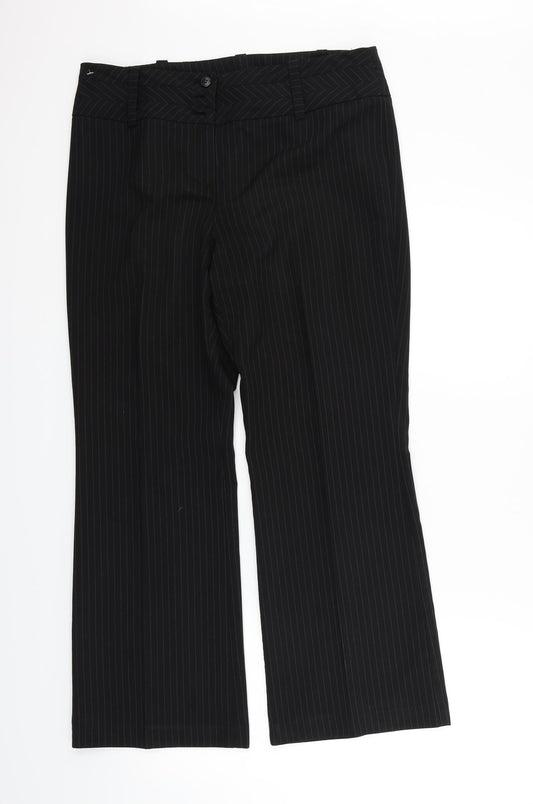 TU Womens Black Trousers Size 14 L27 in