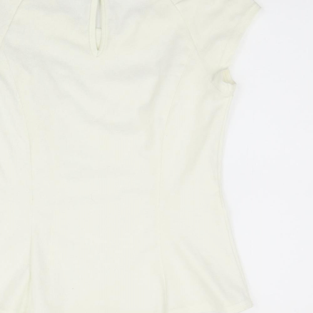 Dorothy Perkins Womens White Basic T-Shirt Size 12