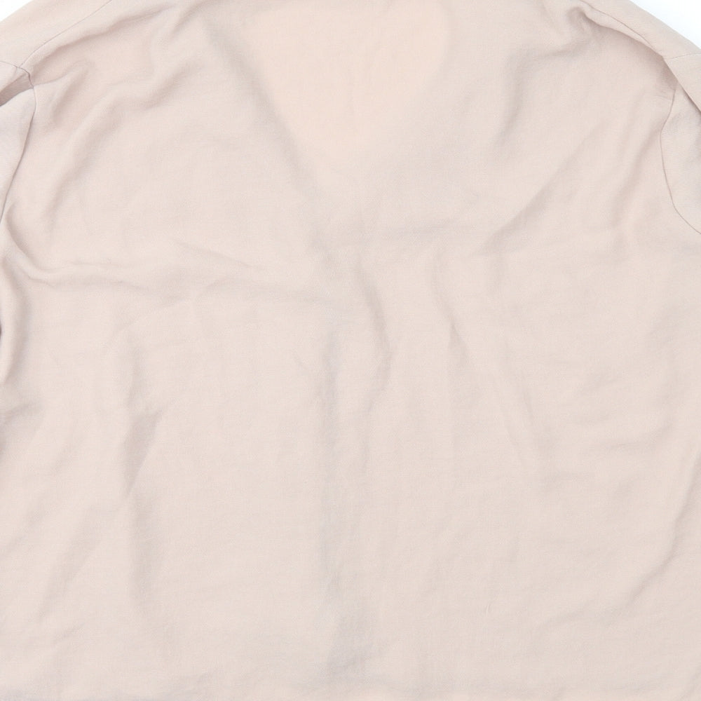 Womens UK Size 14 New Look Beige Basic Blouse
