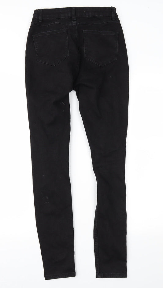 Denim & Co. Womens Black Denim Skinny Jeans Size 6 L29 in