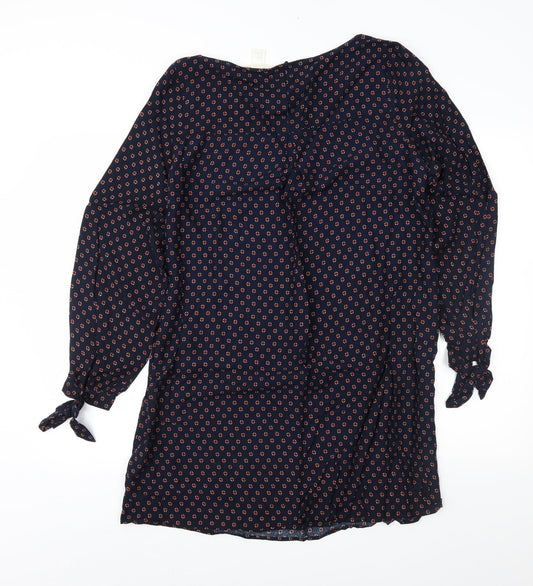 H&M Womens Blue Geometric Shift Size 12