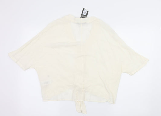 Primark Womens Ivory Basic Blouse Size 6