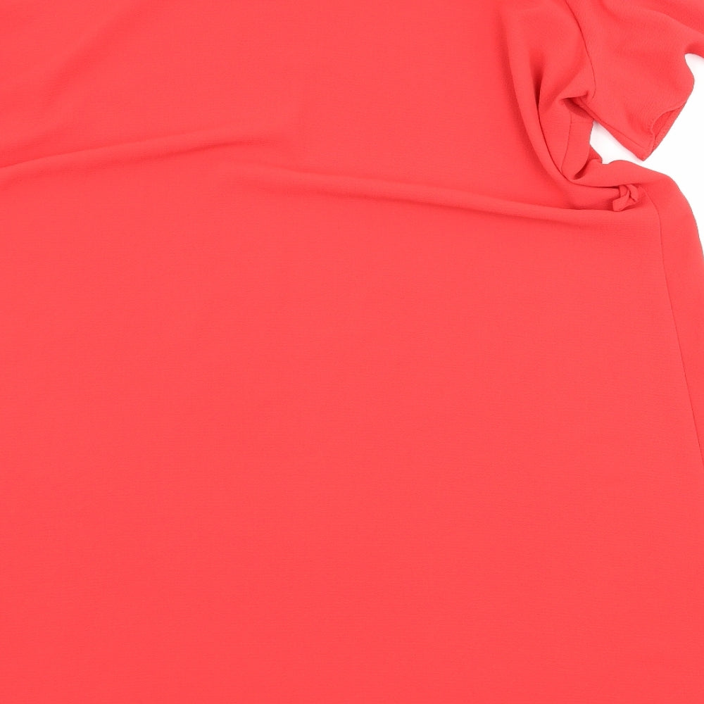 F&F Womens Red Batik A-Line Size 16