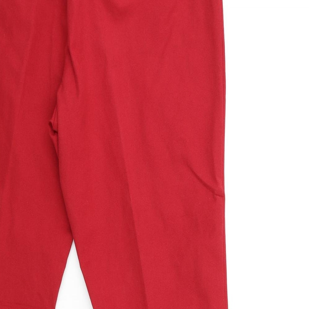 Womens UK Size 12 Marks and Spencer Regular Fit Skinny Red Jeans