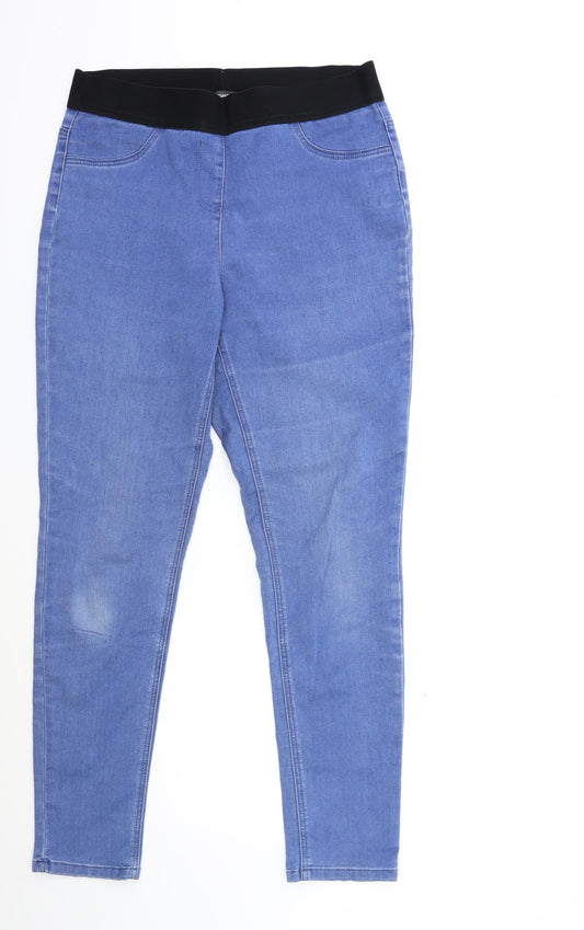 Womens UK Size 14 Bonmarché Regular Fit Skinny Blue Jeans