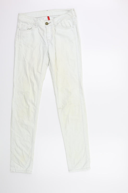 Womens UK Size 25 in Uniqlo Regular Fit Skinny Blue Jeans