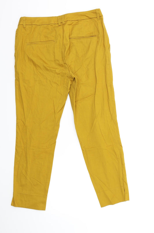 Womens UK Size 12 H&M Regular Fit Brown Trousers