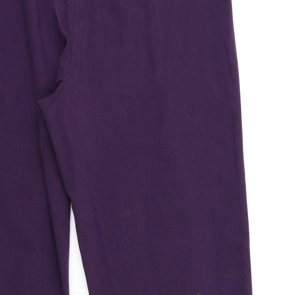 Autonomy Womens Purple Trousers Size 12 L28 in