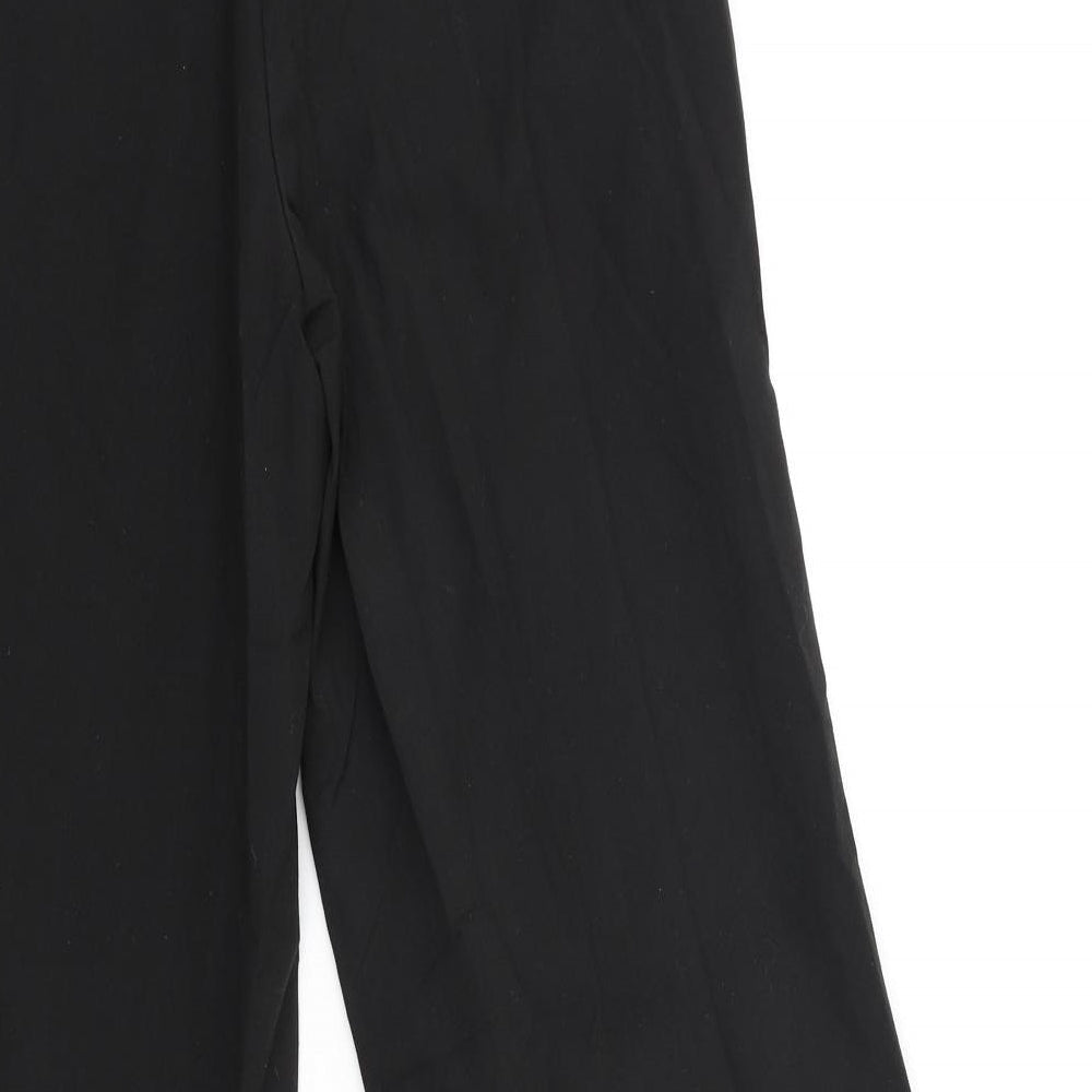 Womens UK Size 8 Cooperative Regular Fit Black Trousers