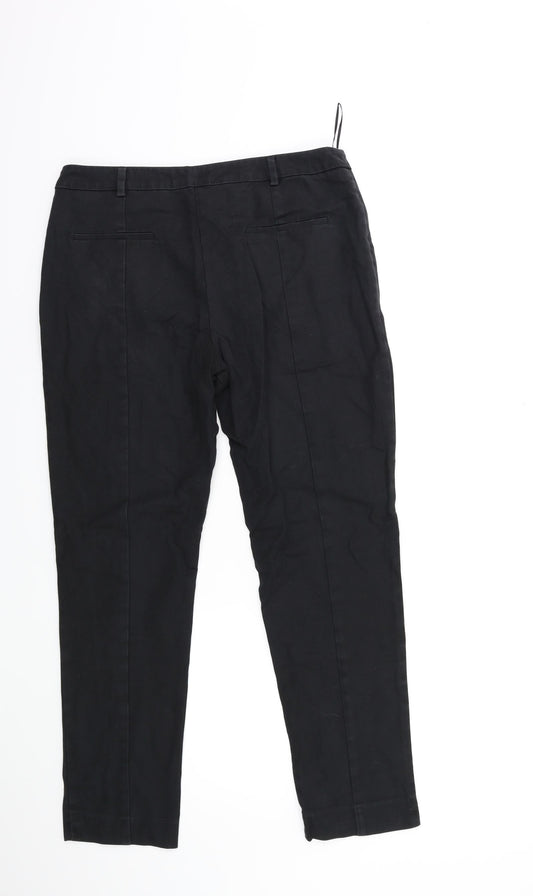 Oasis Womens Black Trousers Size 12 L26 in