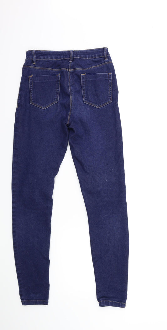 Denim & Co. Womens Blue Denim Skinny Jeans Size 8 L29 in