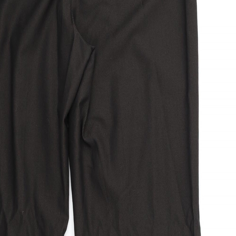 Womens UK Size 34 in NEXT Regular Fit Brown Trousers