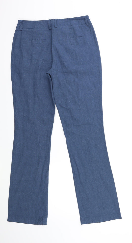 ORSAY Womens Blue Trousers Size 6 L30 in