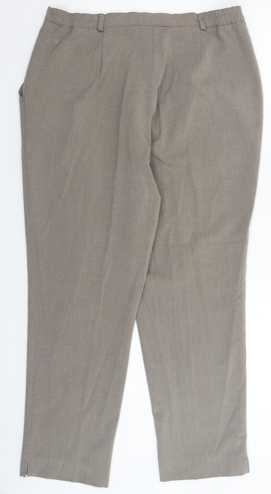 Womens UK Size 34 in Robell Regular Fit Grey Trousers