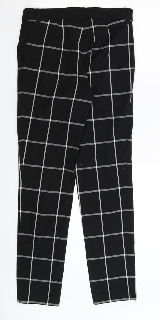 Womens UK Size 30 in bonprix Extra-Slim Fit Capri Black Trousers