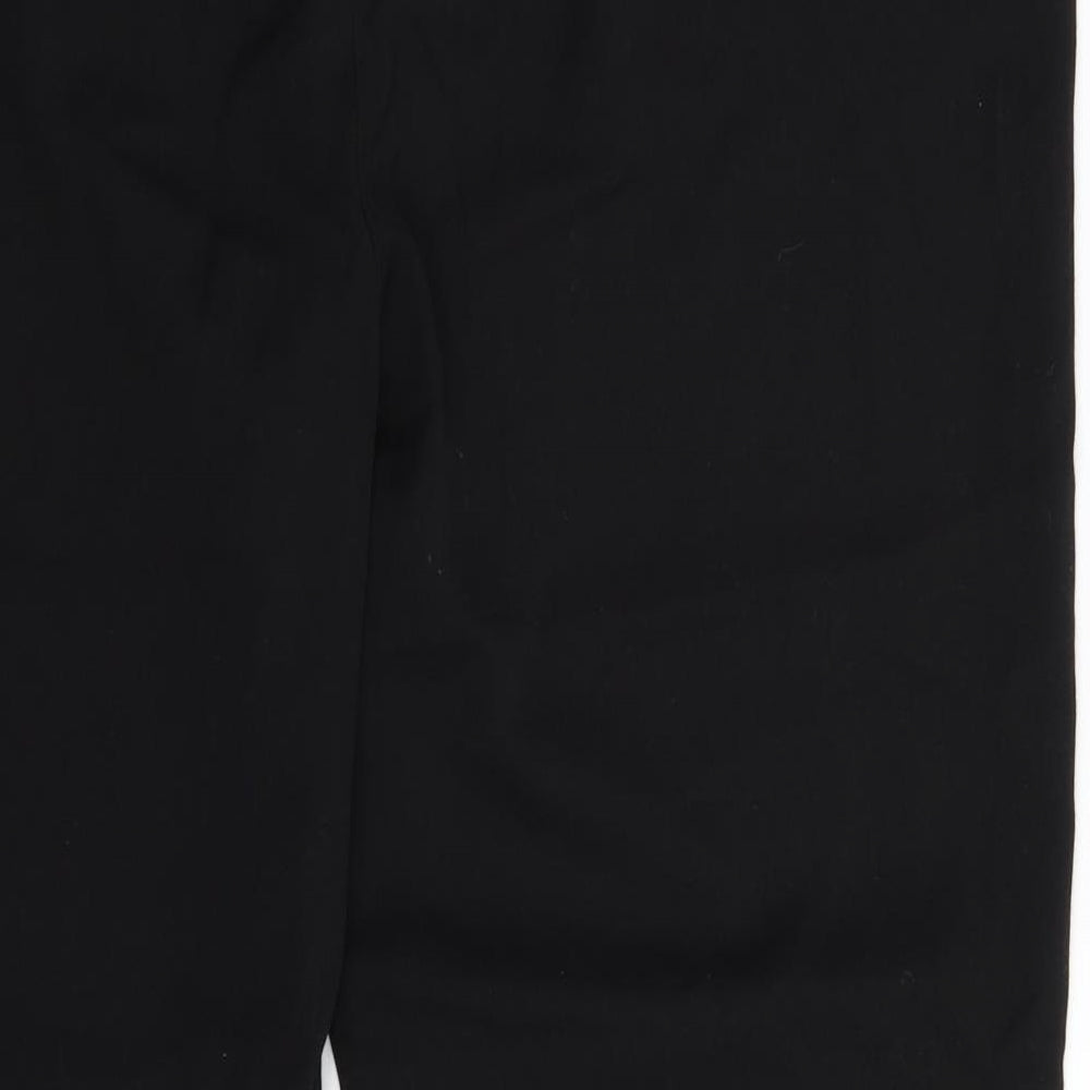 Womens UK Size 40 in Preworn Slim Fit Black Trousers