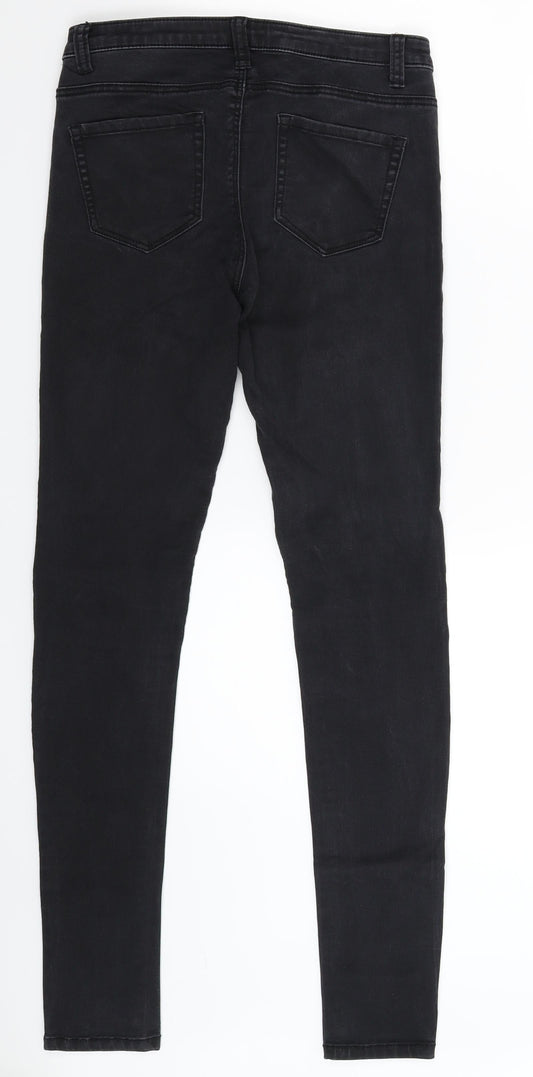 Denim Co Womens Black Denim Jegging Jeans Size 8 L29 in