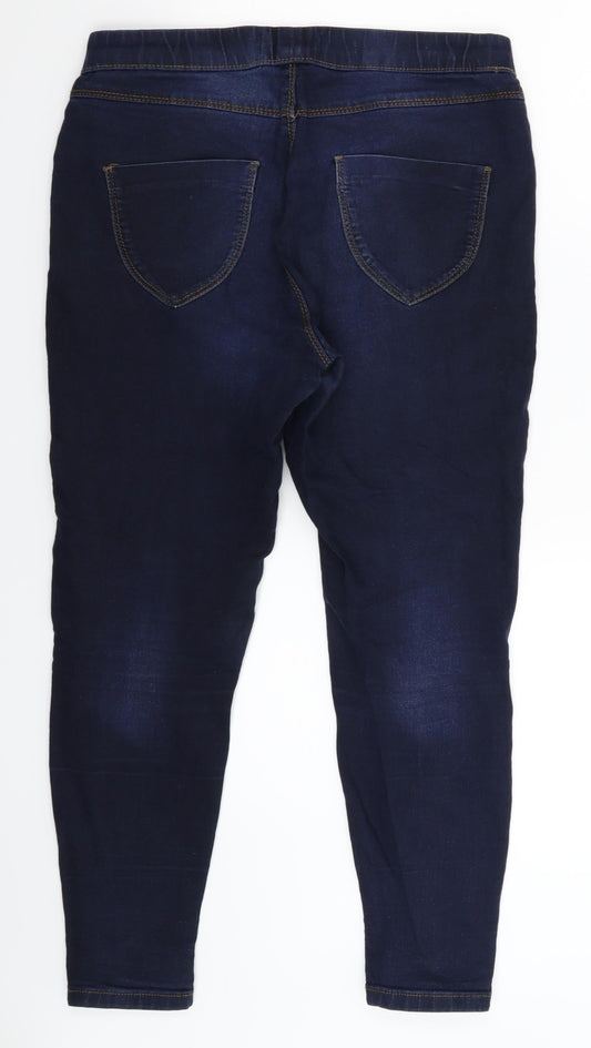 Dorothy Perkins Womens Blue  Denim Jegging Jeans Size 8 L25 in