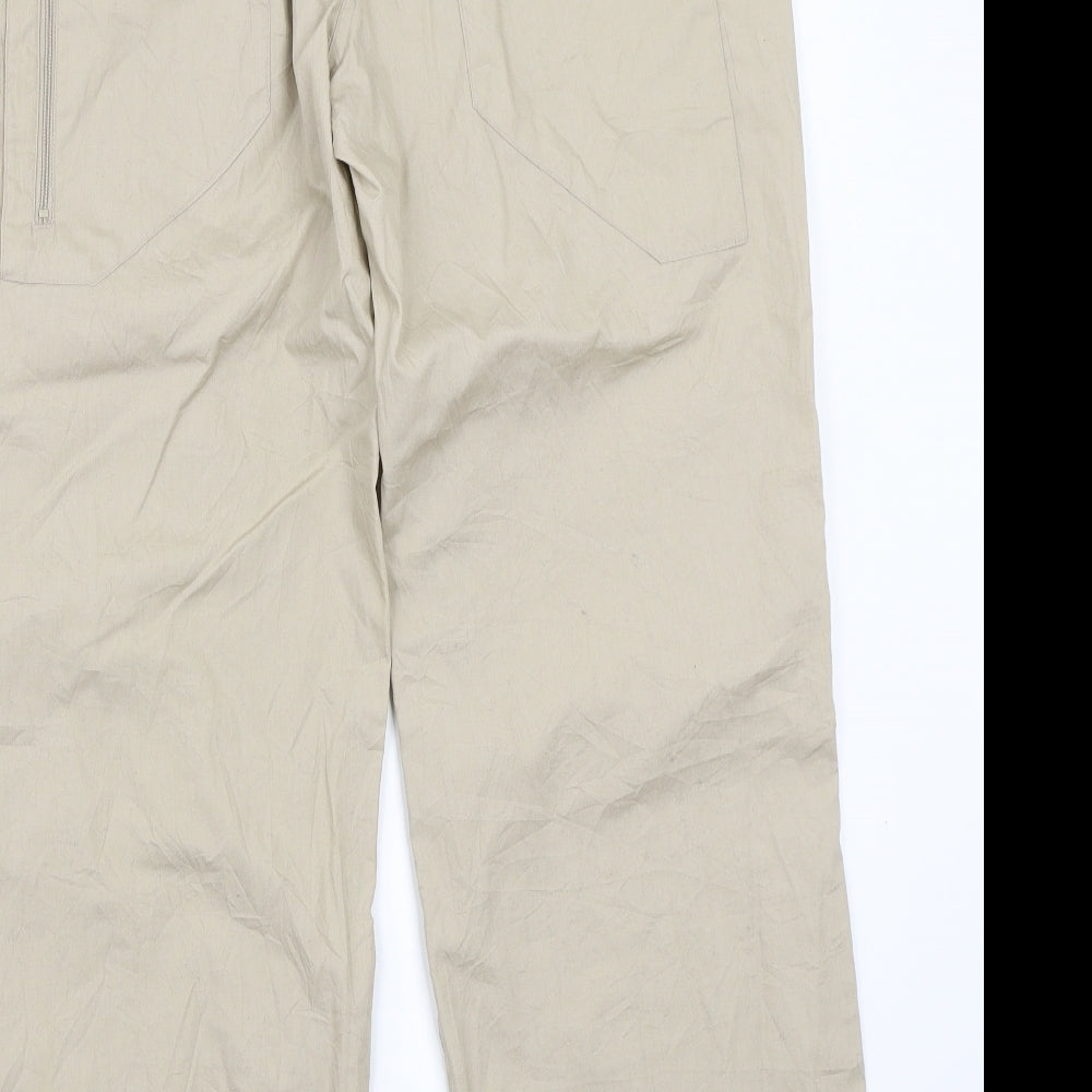 Womens UK Size 14 Joie de Vivre Regular Fit Beige Trousers