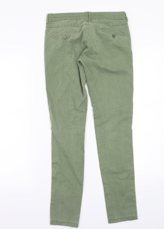 Mango Womens Green Trousers Size 34 L28 in