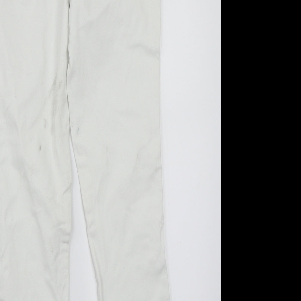 NEXT Womens White Straight Jeans Size 10 L27 in