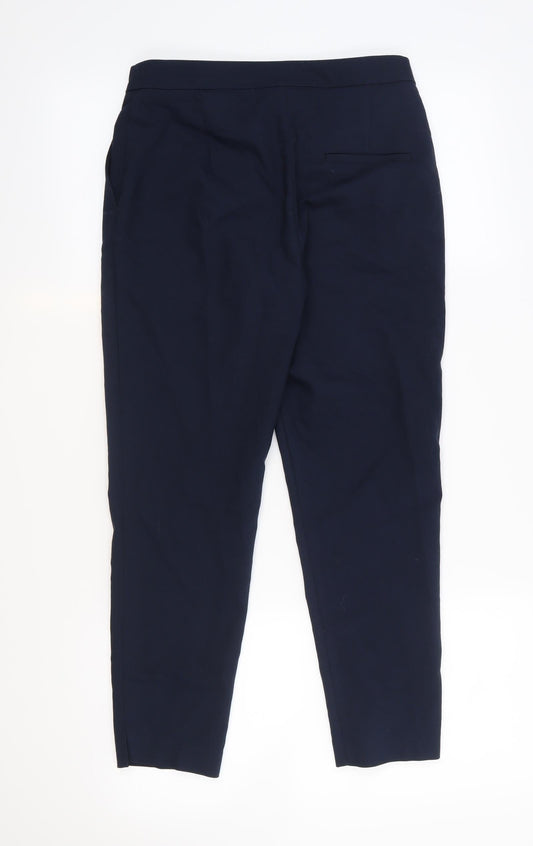 Womens UK Size 8 H&M Relaxed Fit Blue Trousers