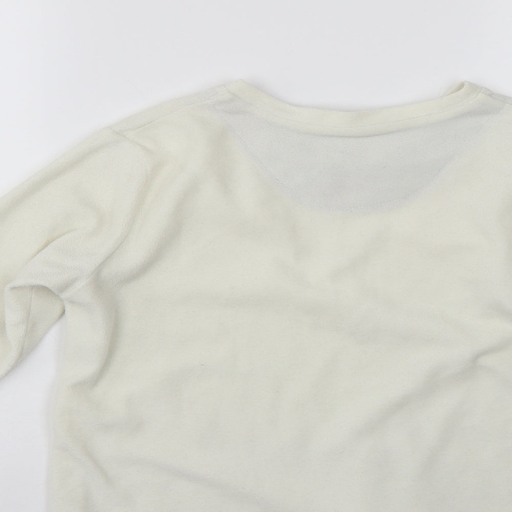 Primark Girls White Pullover Sweatshirt Size 11-12 Years