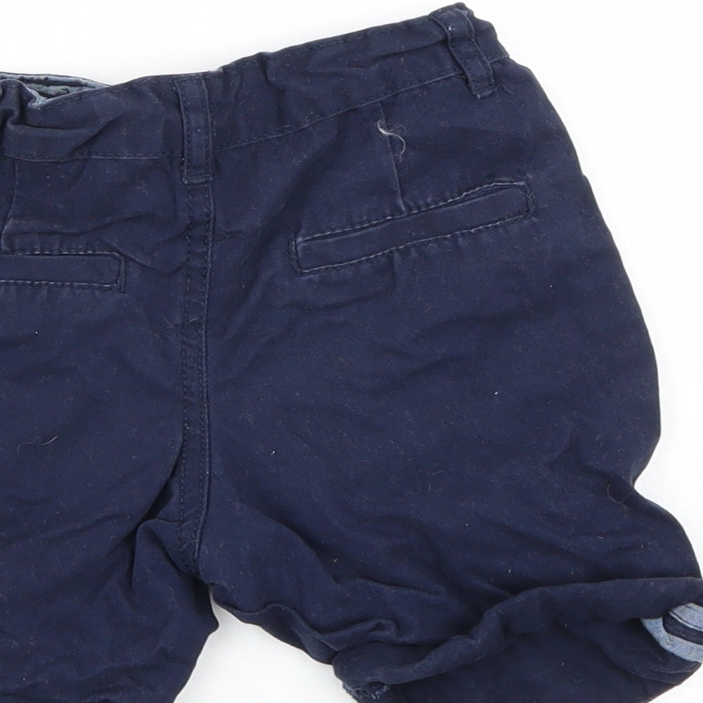 Denim & Co. Boys Blue Chino Shorts Size 4-5 Years