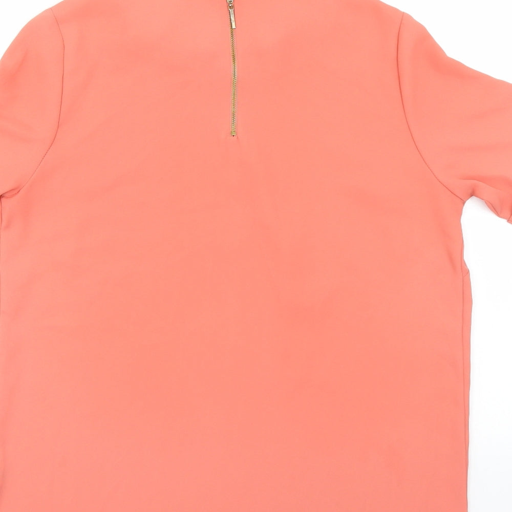 Womens UK Size 12 Atmosphere Orange Basic Blouse