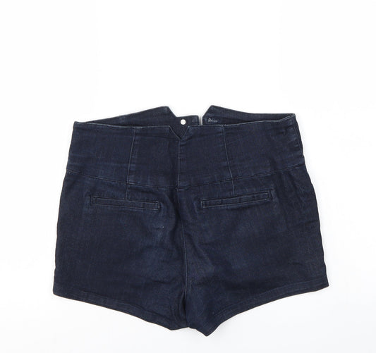 FOREVER 21 Womens Blue   Mom Shorts Size 28 in