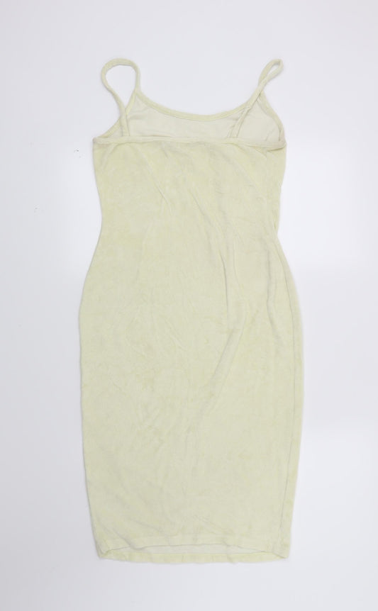 Boohoo Womens Yellow Mini Size 10