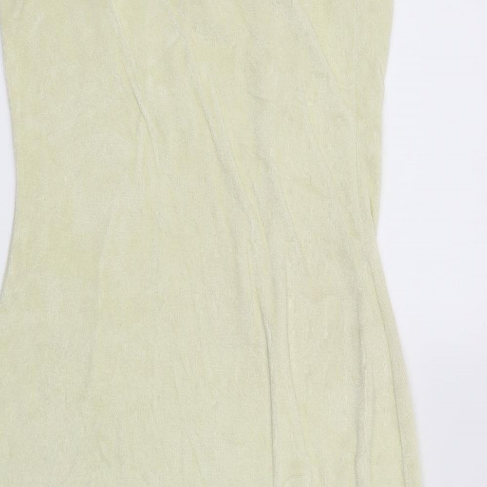 Boohoo Womens Yellow Mini Size 10