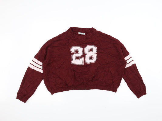 6ixty 8ight Womens Red Pullover Jumper Size S