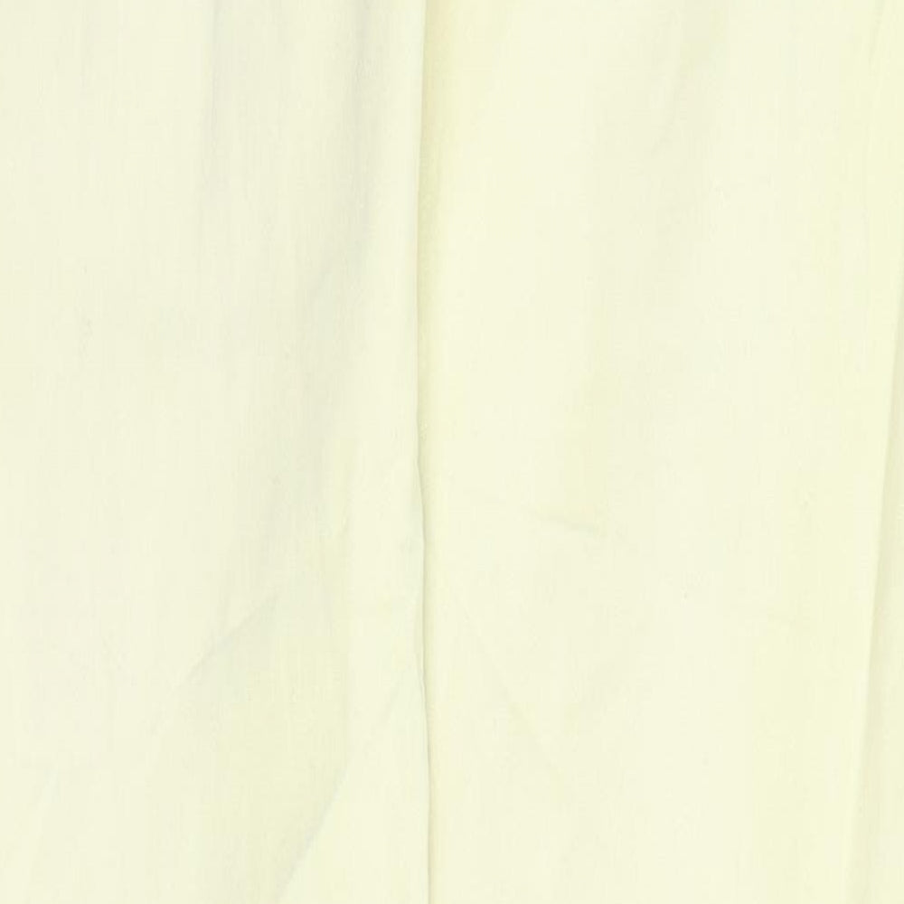 ESMARA Womens Yellow Denim Straight Jeans Size 10 L29 in