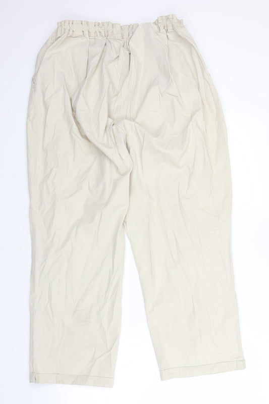 Womens UK Size 22 JDV Regular Fit Beige Trousers