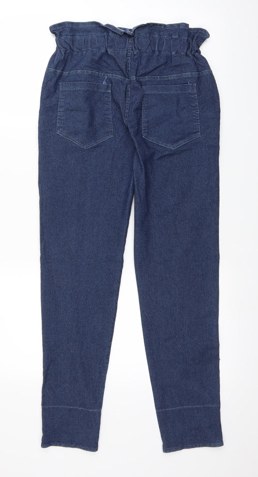 Womens UK Size 28 in Preworn Regular Fit Black Trousers