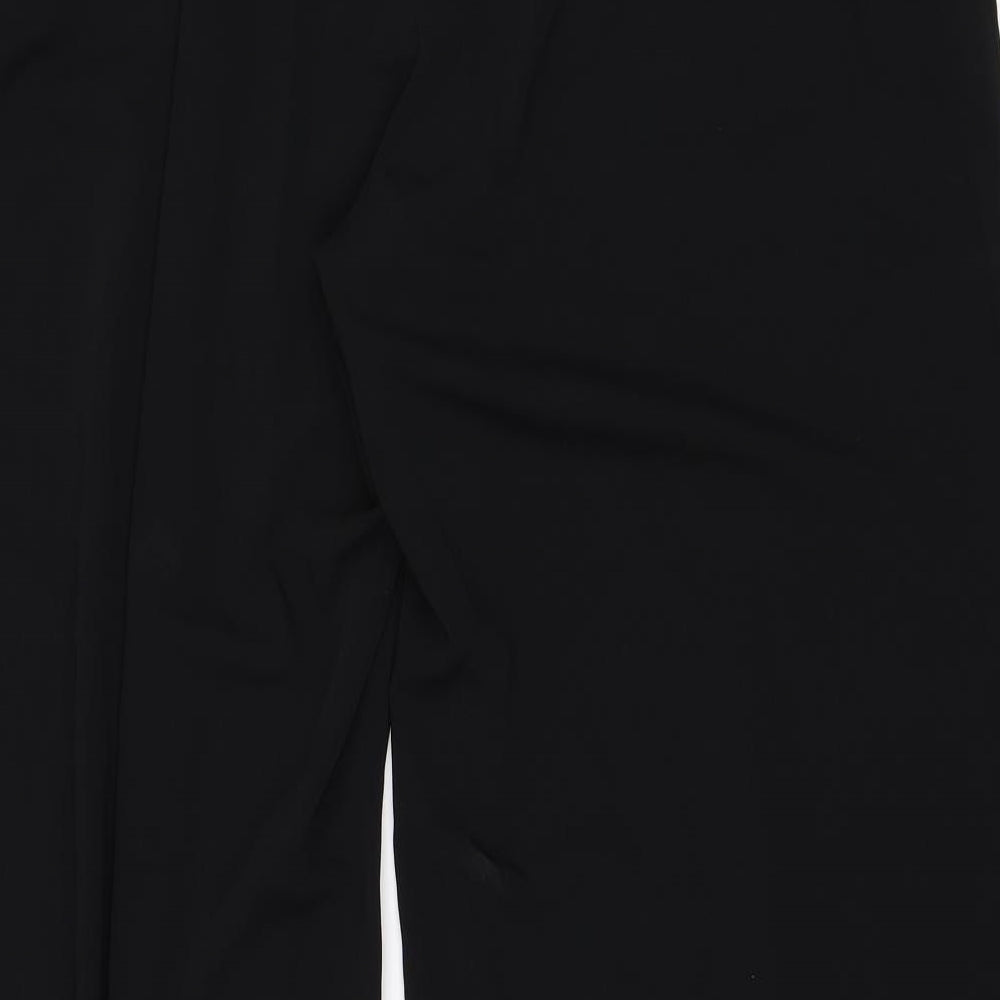 Womens UK Size 14 M&S Regular Fit Black Trousers