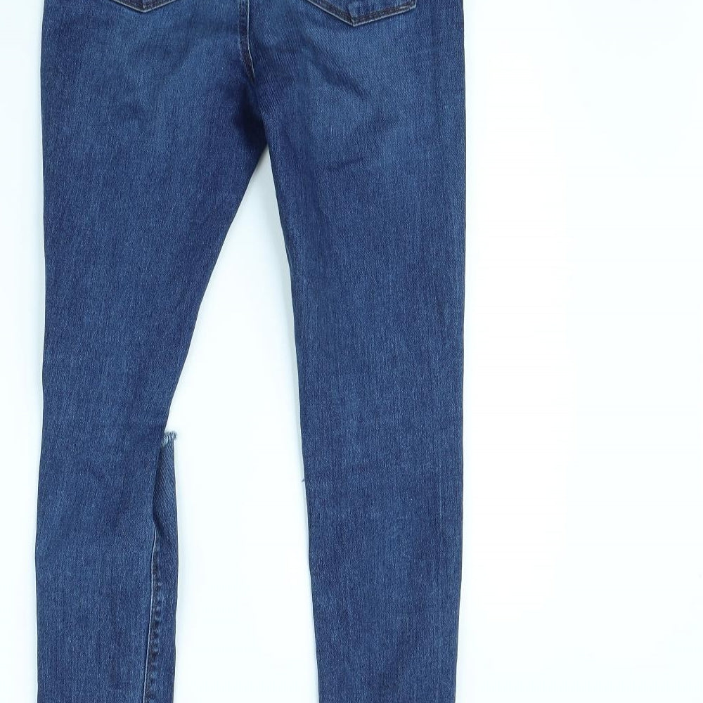 Womens UK Size 10 Miss Denim Regular Fit Skinny Blue Jeans