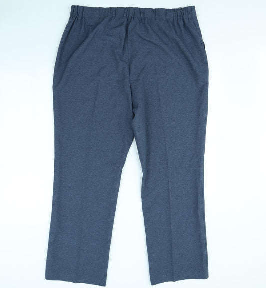 Preworn Womens Blue Dress Pants Trousers Size 18 L30 in