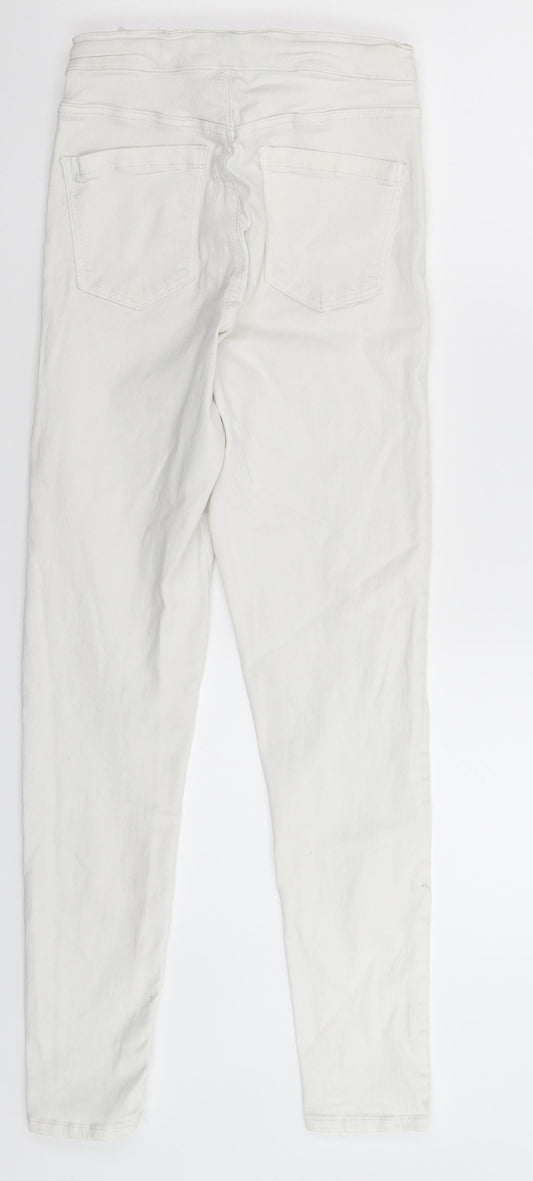 Topshop Womens White Denim Jegging Jeans Size 28 in L27 in