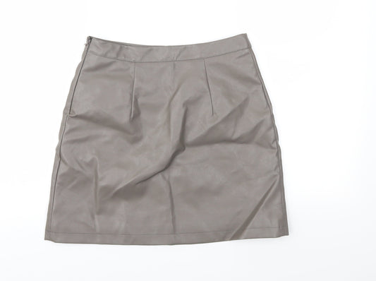 Primark Womens Brown   A-Line Skirt Size 8