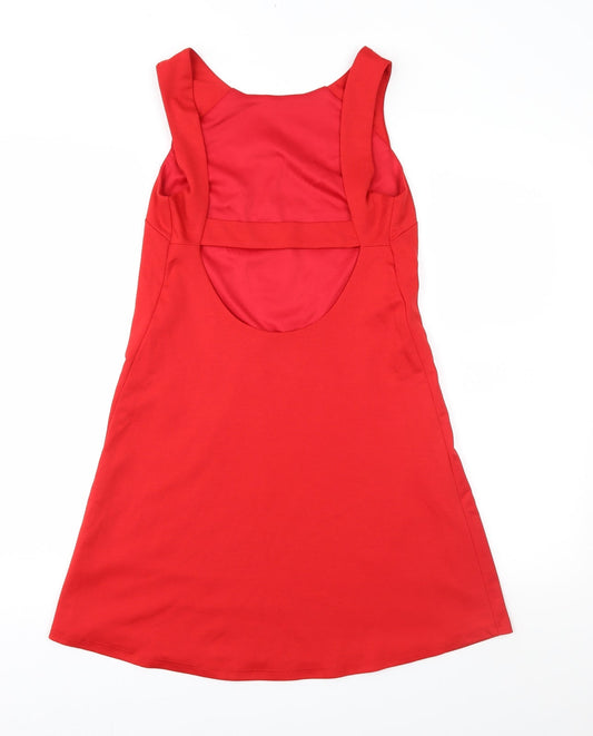 ASOS Womens Red Jersey A-Line Size 8