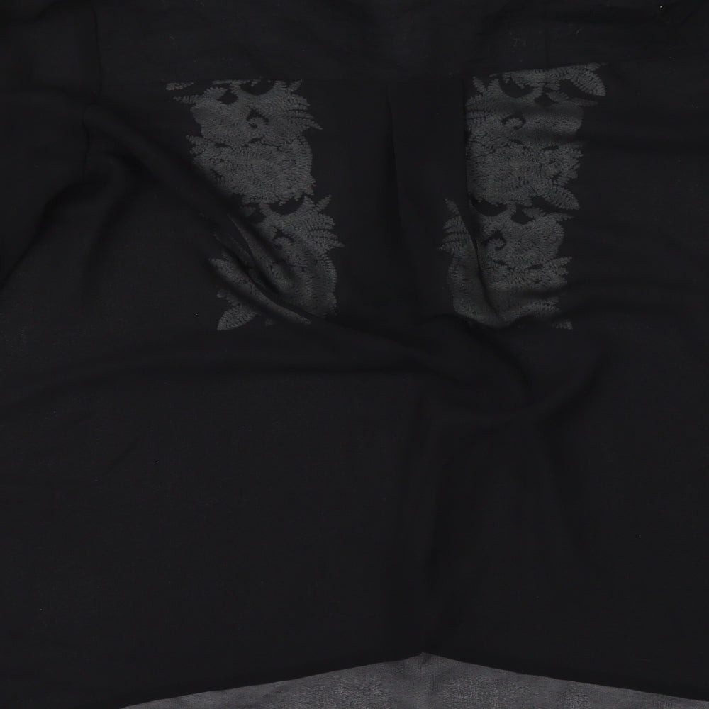 Womens UK Size 6 NEXT Black Tunic Blouse