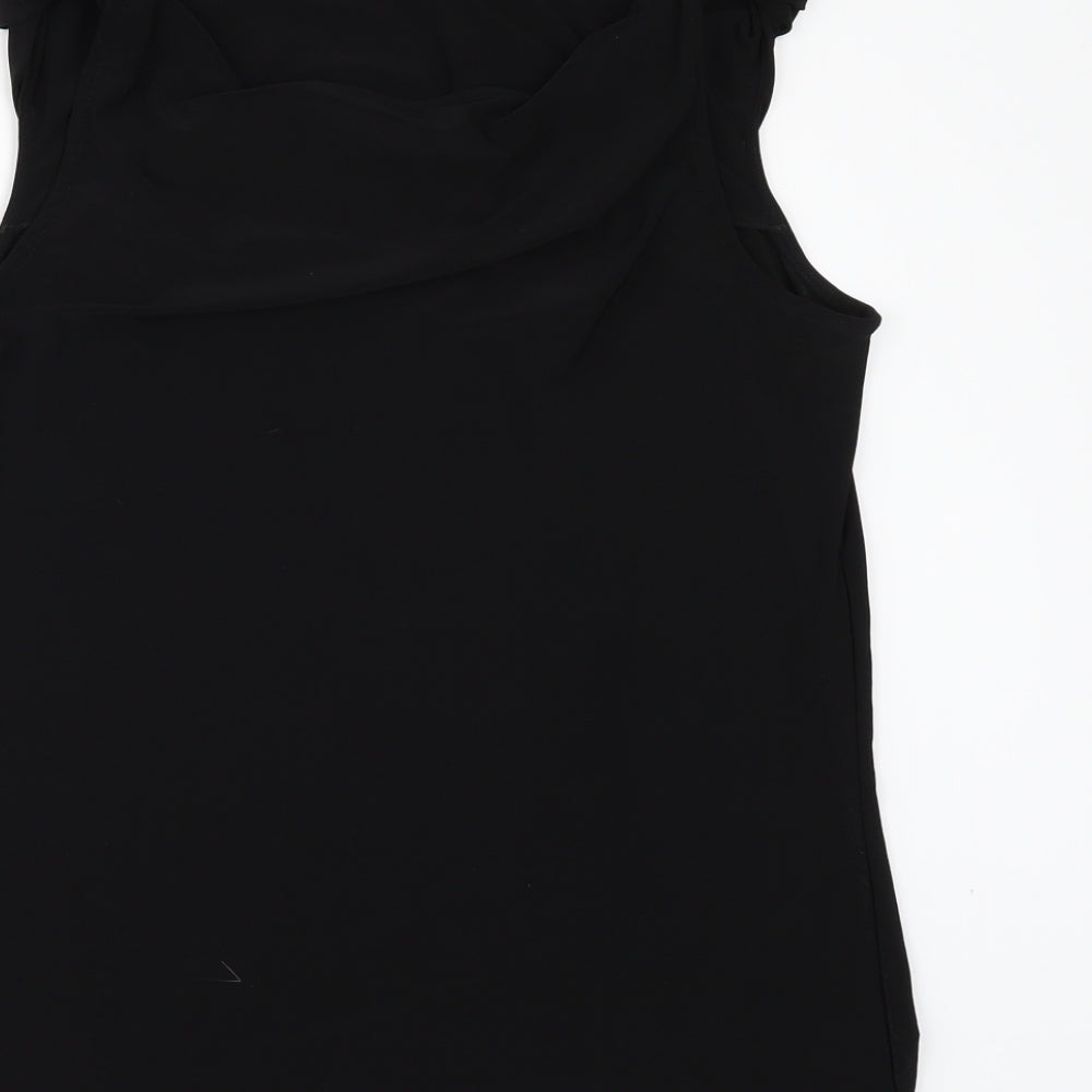 Womens UK Size M Klass Black Tunic Blouse