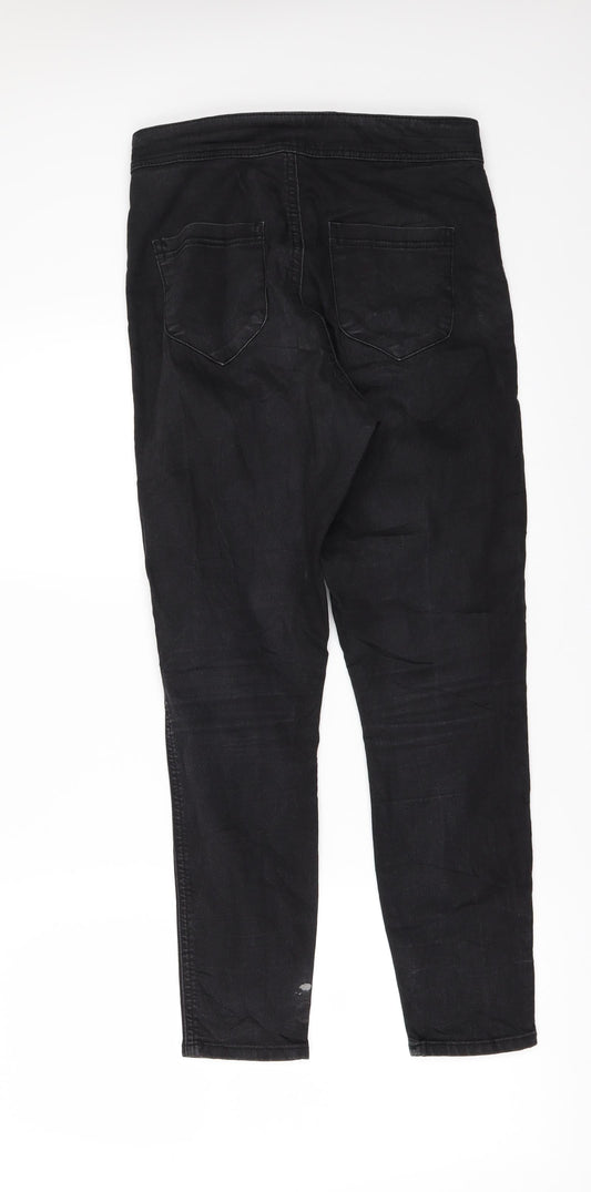 Womens UK Size 28 in Preworn Regular Fit Skinny Black Jeans