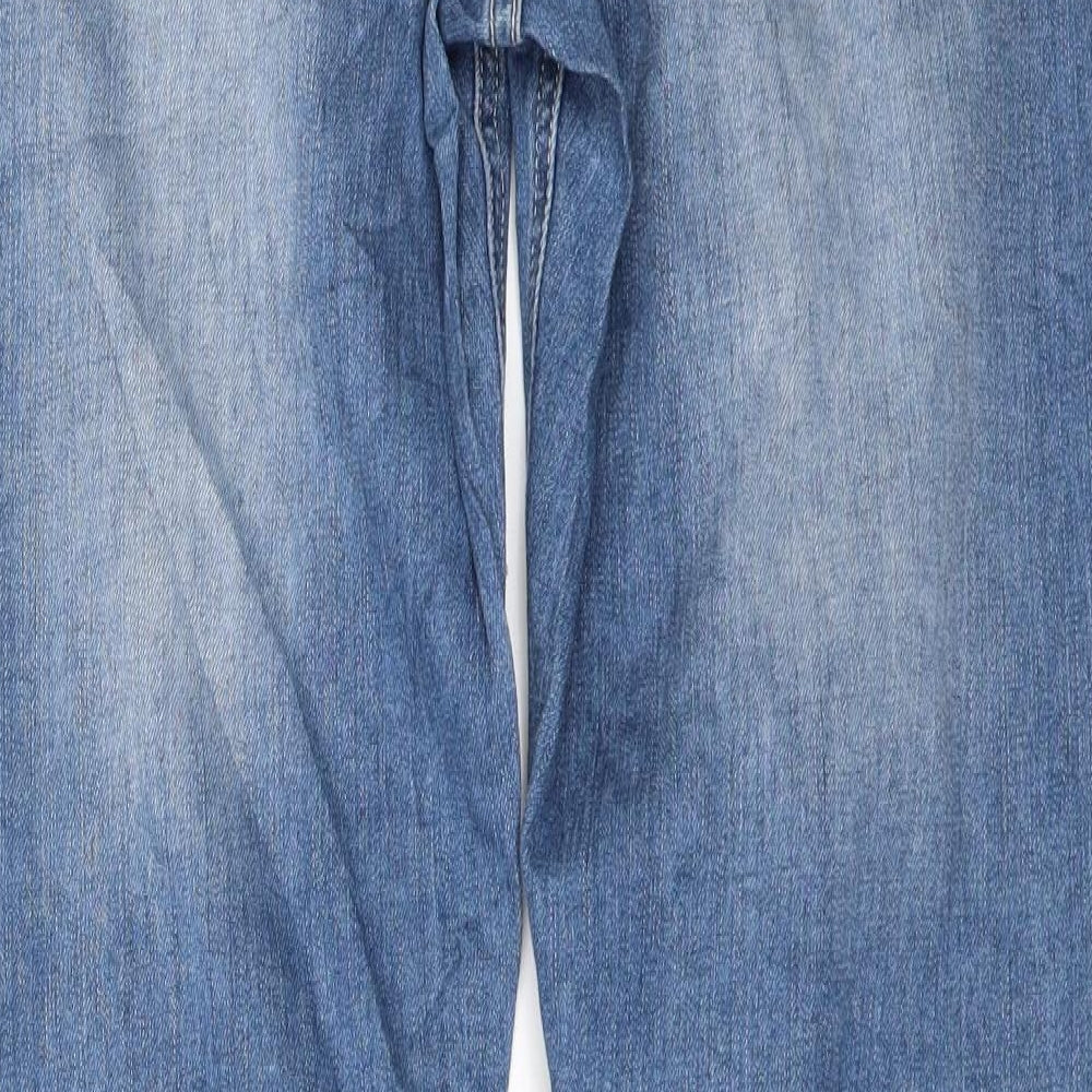 Womens UK Size 12 Gina Regular Fit Straight Blue Jeans