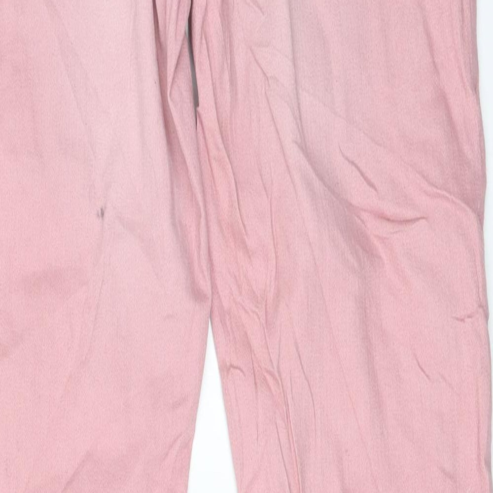 casual kids Girls Pink Denim Skinny Jeans Size 14 Years